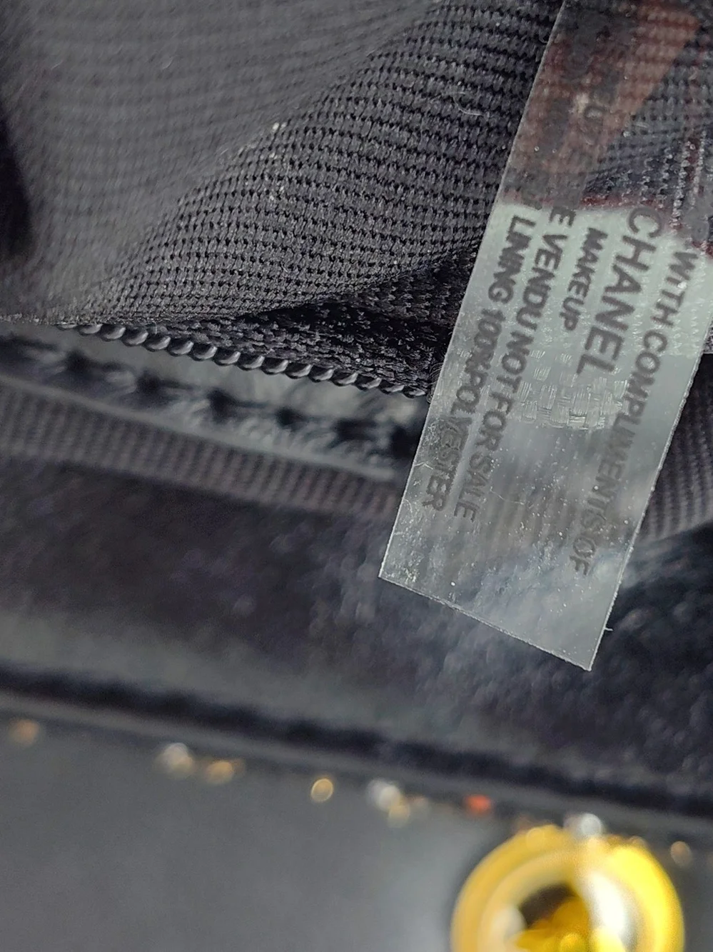 CHANEL black tweed